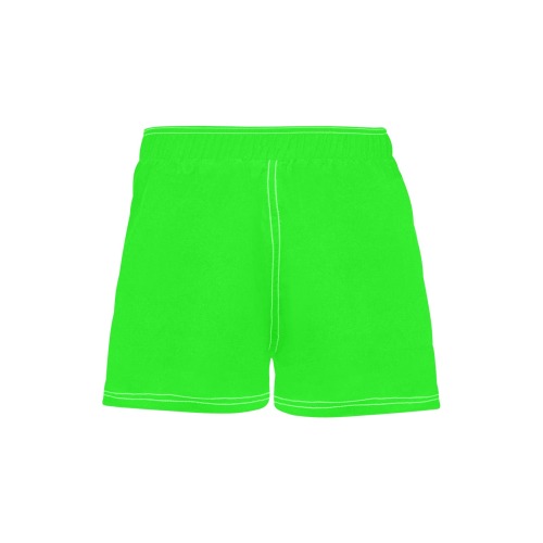shorts lime green Women's Casual Board Shorts (Model L54)