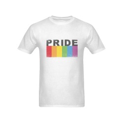 Grunge Gay Pride Tees Men's T-Shirt in USA Size (Front Printing Only)