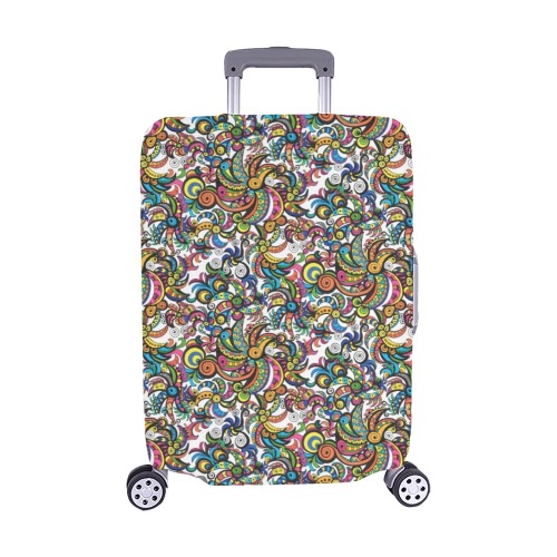 Apocalyptic Parrots Luggage Cover/Medium 22"-25"