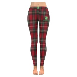 DIONIO Clothing - Ladies' Red & Green Plaid Low rise Leggings Women's Low Rise Leggings (Invisible Stitch) (Model L05)
