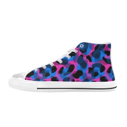 Colorful Animal Print, Camo High tops High Top Canvas Shoes for Kid (Model 017)