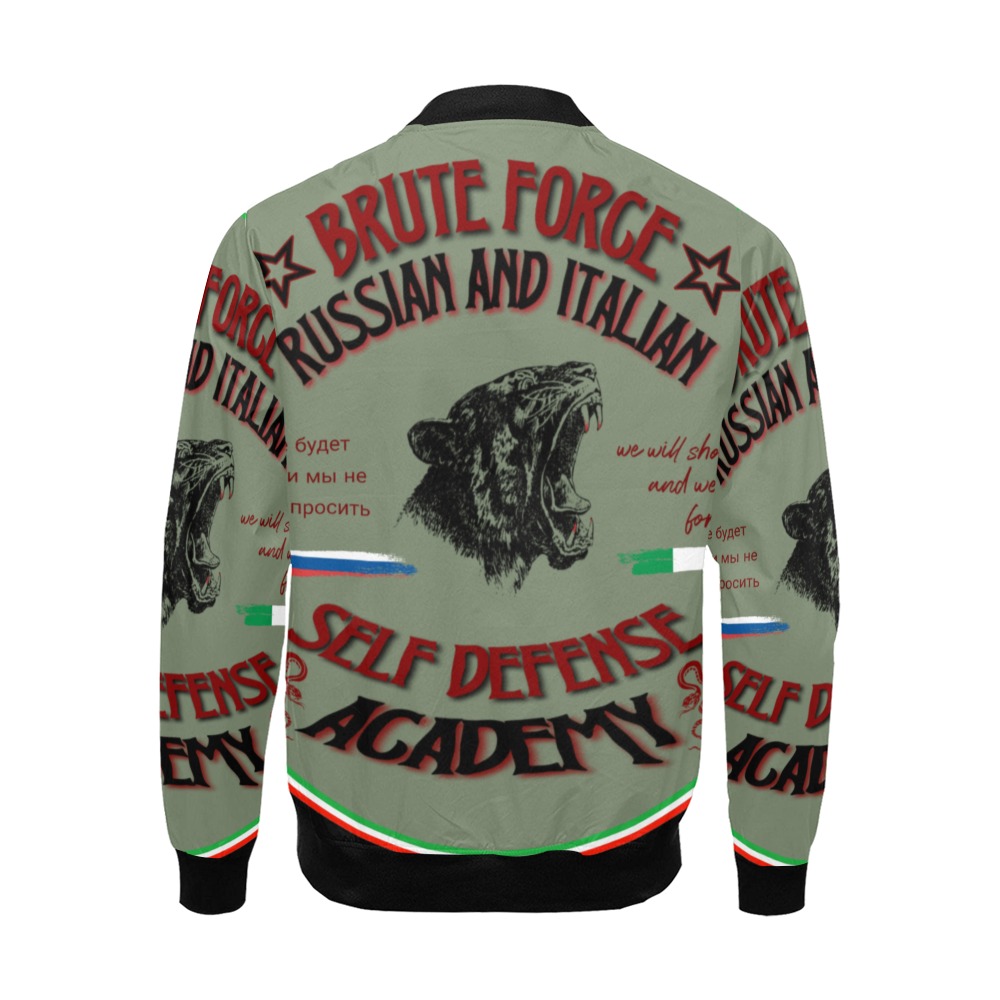Brute force All Over Print Bomber Jacket for Men (Model H19)