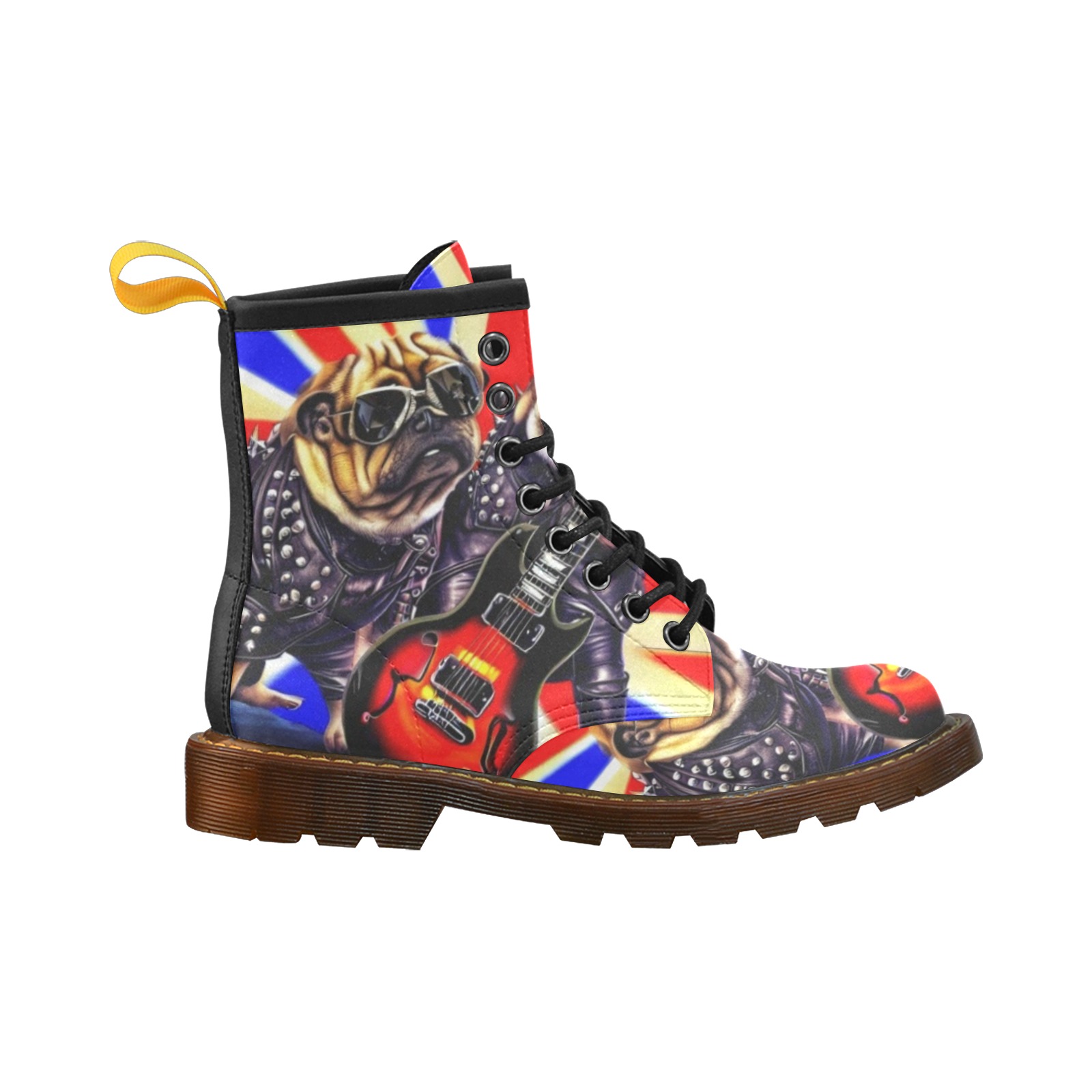 HEAVY ROCK PUG 3 High Grade PU Leather Martin Boots For Men Model 402H