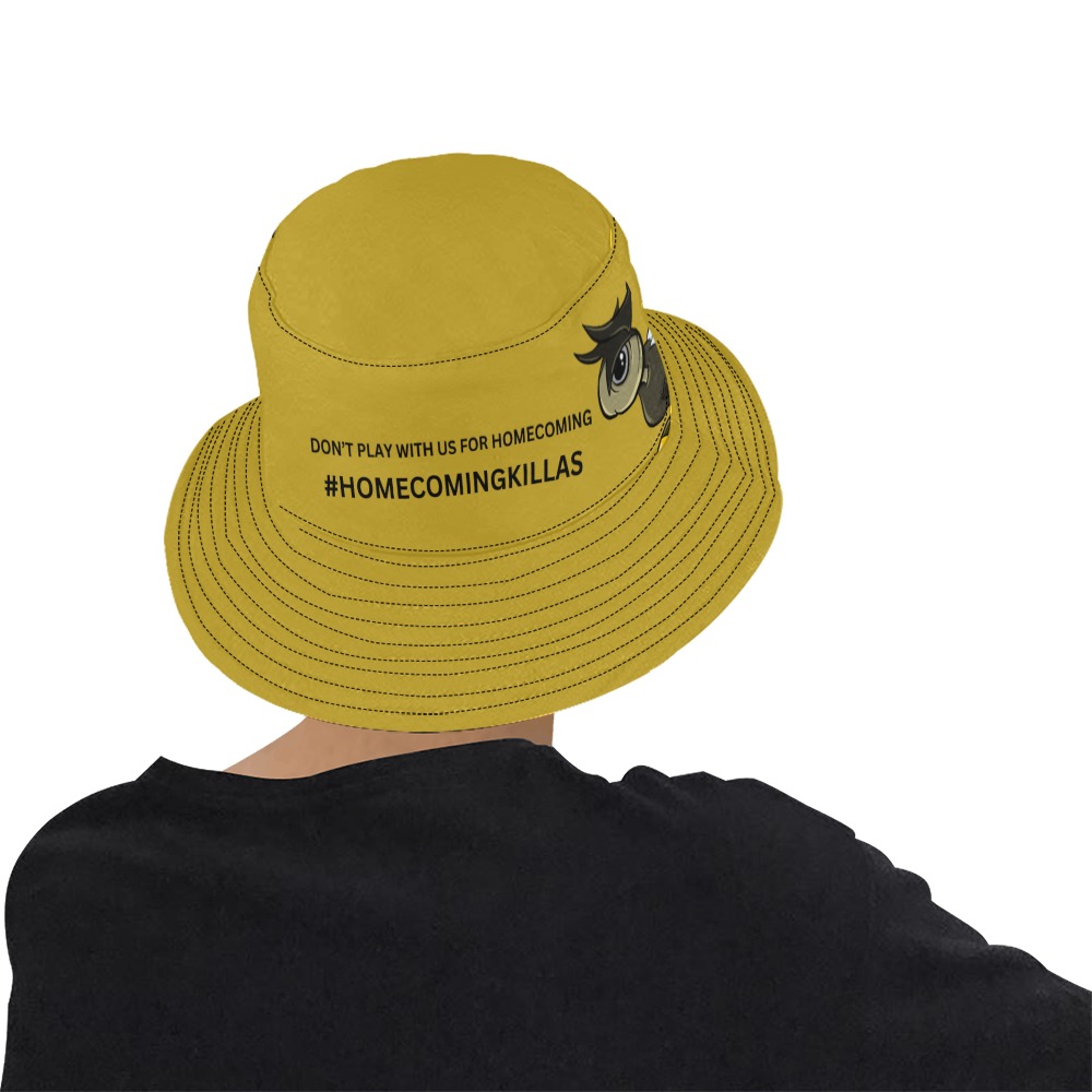 Big Bama Old Gold All Over Print Bucket Hat for Men