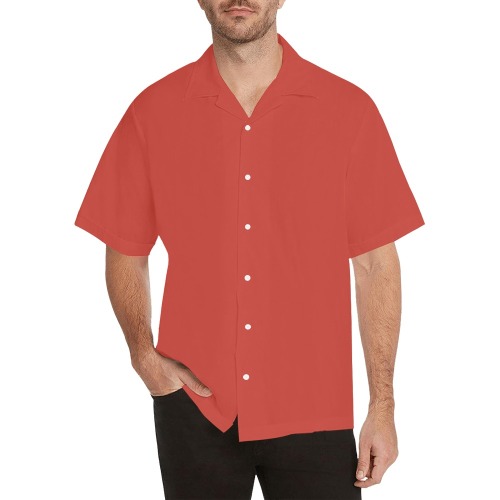 Poinciana Hawaiian Shirt with Merged Design (Model T58)