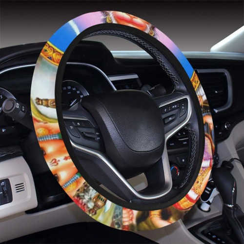 HINDUISM Steering Wheel Cover with Elastic Edge