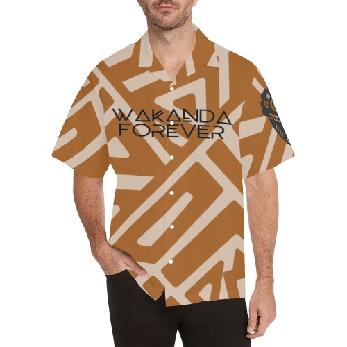 Men's African Shirt Hawaiian Shirt with Merged Design (Model T58)
