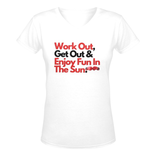 Passion To Profit Women's Deep V-neck T-shirt (Model T19)
