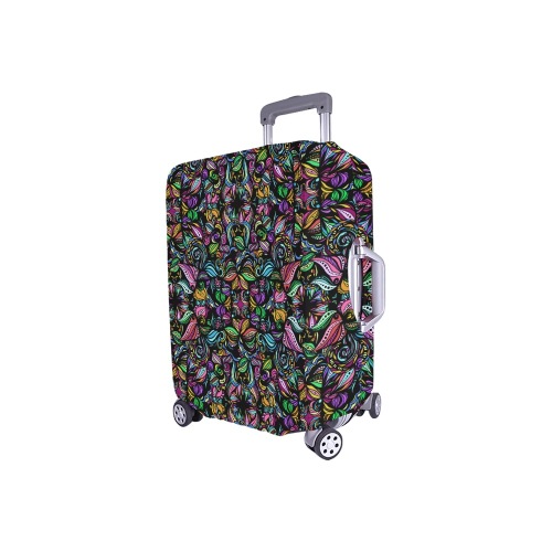 Whimsical Blooms Luggage Cover/Small 18"-21"