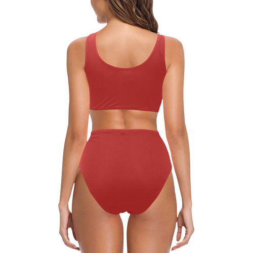 RED Chest Bowknot Bikini Swimsuit (Model S33)