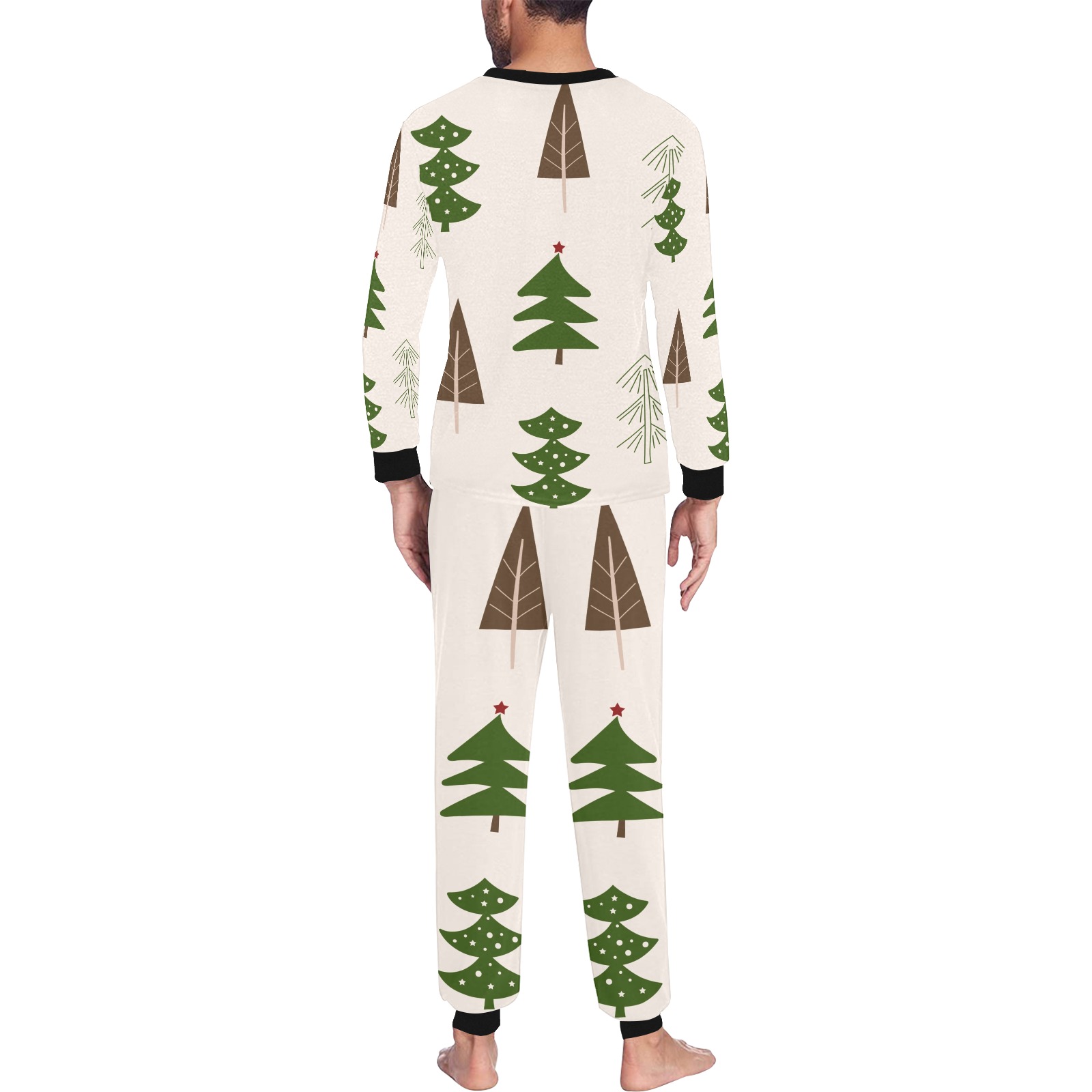 Christmas Trees Men's All Over Print Pajama Set