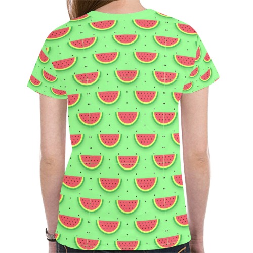 Freedom Melon Inspired Graphic T-Shirt Free Palestine Shirt Solidairty Shirt New All Over Print T-shirt for Women (Model T45)