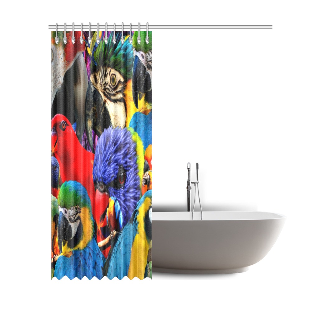PARROTS Shower Curtain 69"x84" ID D5742417