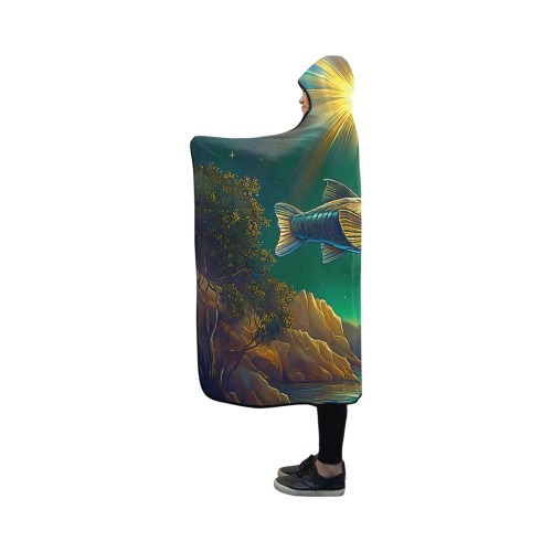 Celestial Swim Hooded Blanket 50''x40''