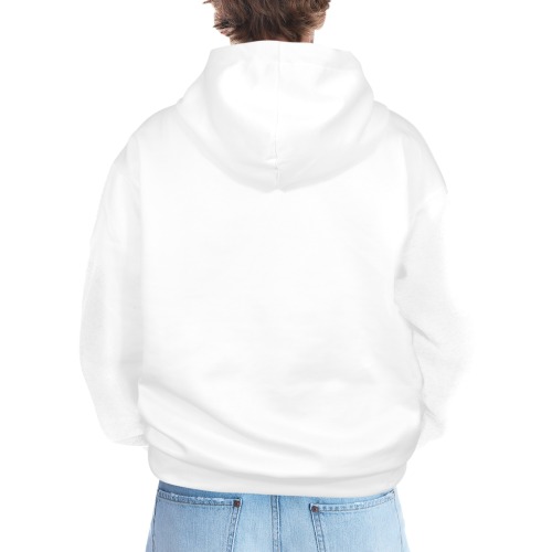 XXsmiles White Hoodie Men's All Over Print Hoodie (Model H61)