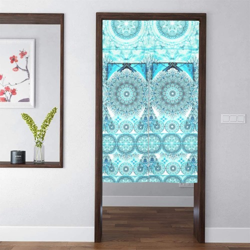 aqua mantra Door Curtain Tapestry