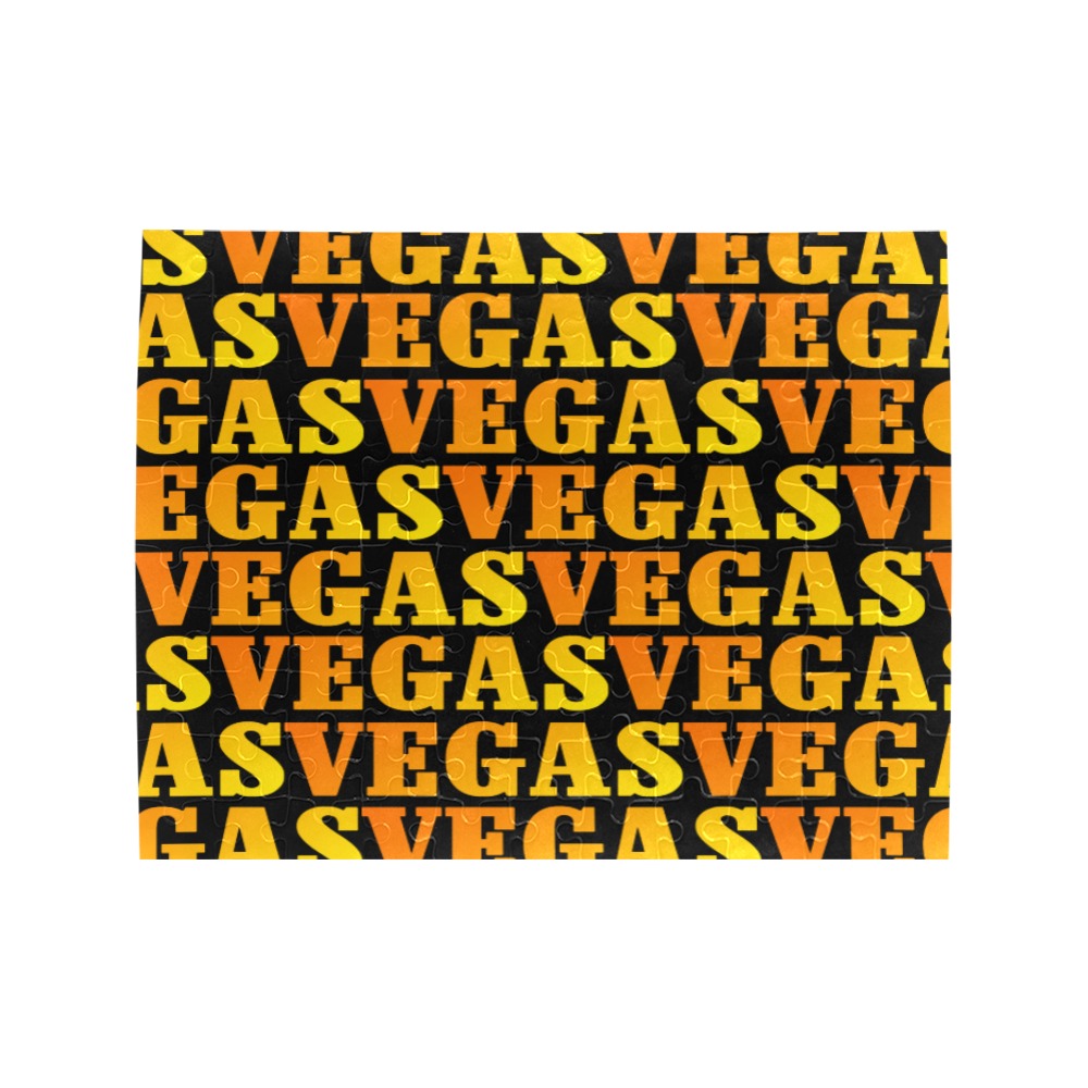 VEGAS Gold Rectangle Jigsaw Puzzle (Set of 110 Pieces)