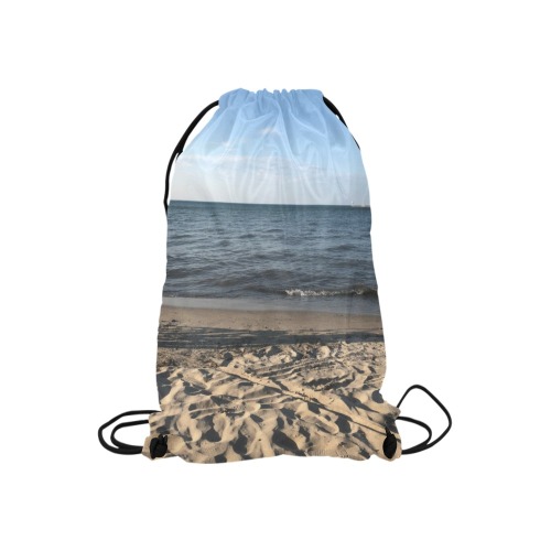 Beach Collection Small Drawstring Bag Model 1604 (Twin Sides) 11"(W) * 17.7"(H)
