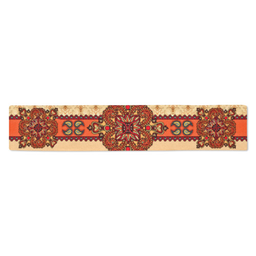 Abstract Arabic decoration Table Runner 14x72 inch
