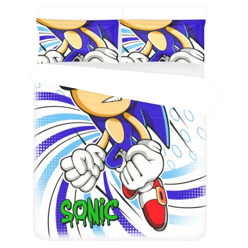 Sonic Bed set 3-Piece Bedding Set