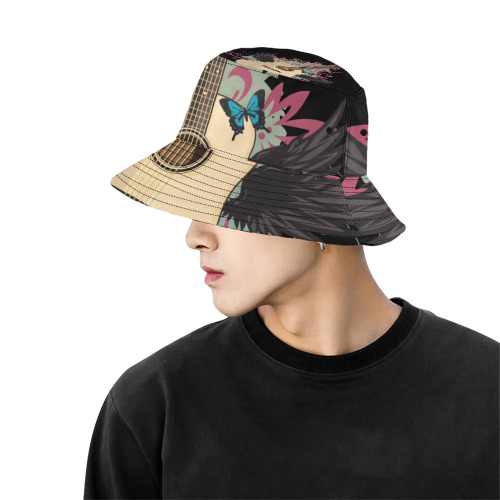 Guitar Vibes All Over Print Bucket Hat for Men
