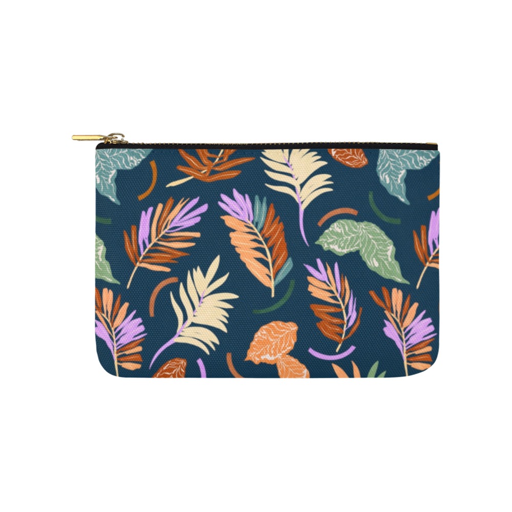 Pattern colorful leaf modern DDP Carry-All Pouch 9.5''x6''