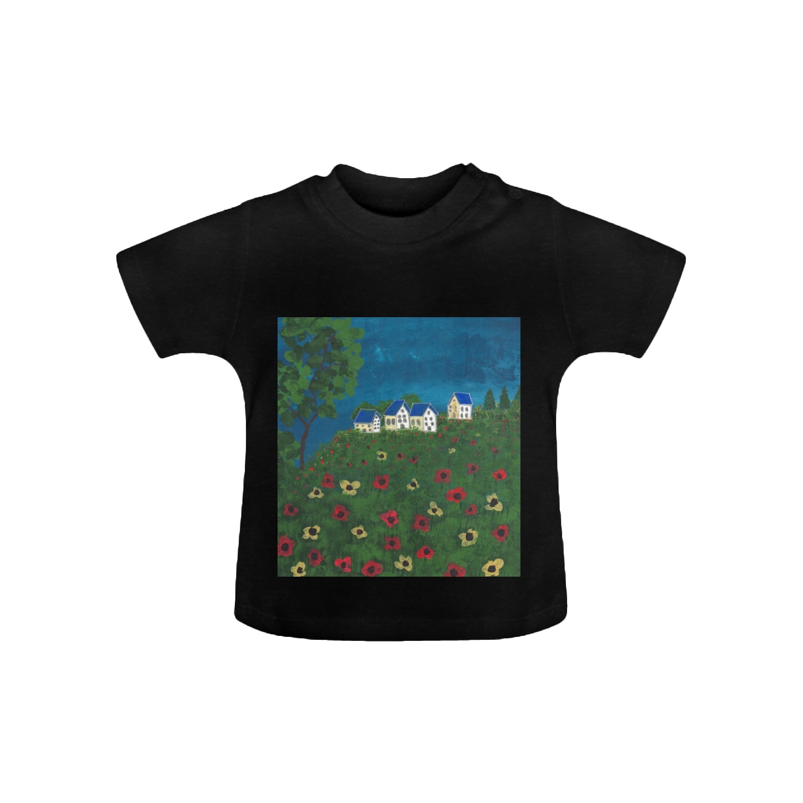 The Field of Poppies Baby Classic T-Shirt (Model T30)