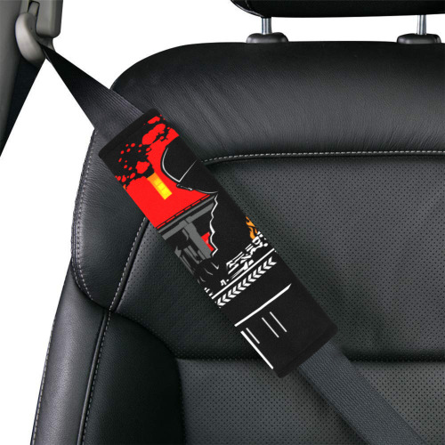Scratching Hits Car Seat Belt Cover 7''x10''