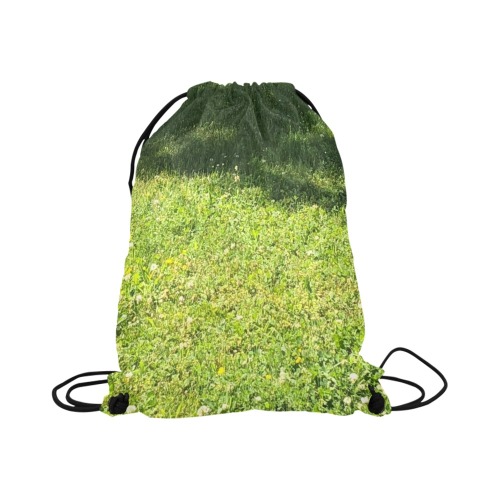 Fresh Grreeen Grass Collection Large Drawstring Bag Model 1604 (Twin Sides)  16.5"(W) * 19.3"(H)