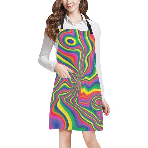 Groovy Pattern All Over Print Apron