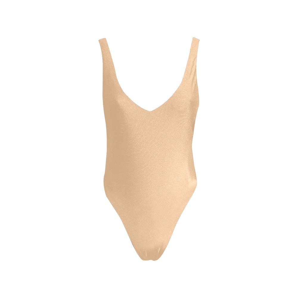CREAM Sexy Low Back One-Piece Swimsuit (Model S09)