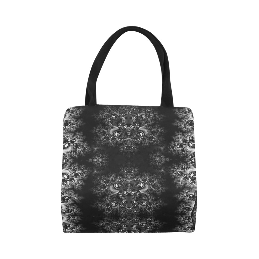 Frost at Midnight Fractal Canvas Tote Bag (Model 1657)