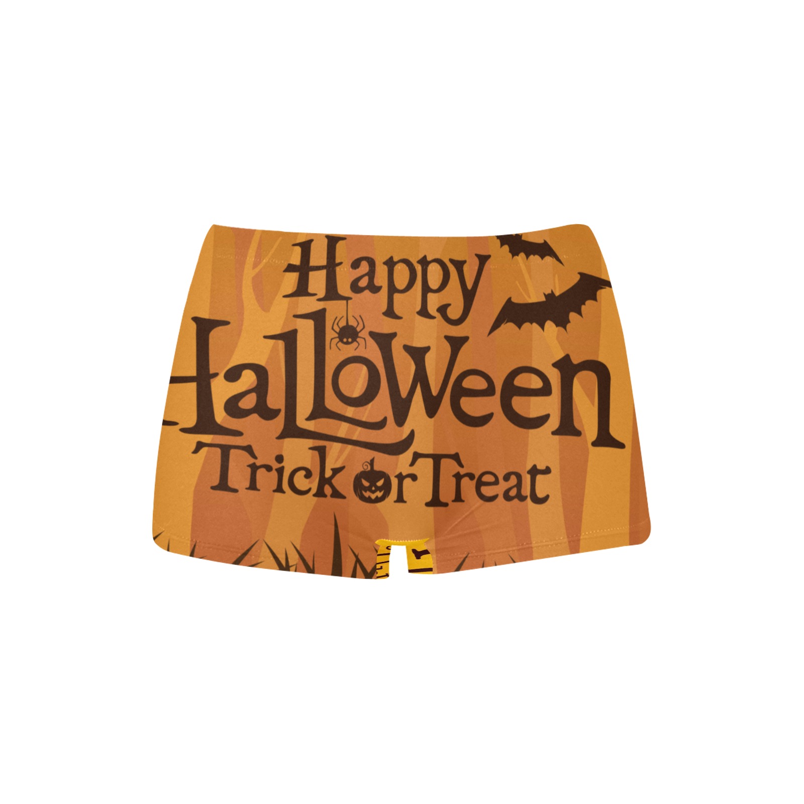 Halloween pumpkin pie Women's All Over Print Boyshort Panties (Model L31)