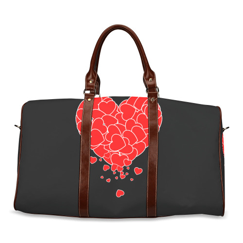 Valentine's Day - Heart Of Hearts Waterproof Travel Bag/Large (Model 1639)