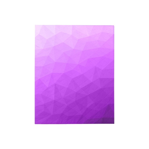 Purple gradient geometric mesh pattern Quilt 40"x50"