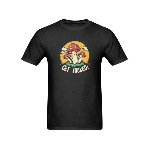 Eat Mushrooms Men's T-Shirt in USA Size (Front Printing Only)