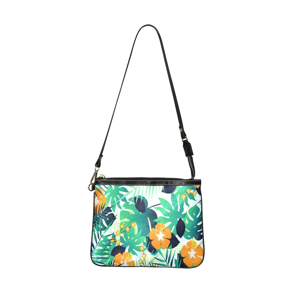 GROOVY FUNK THING FLORAL Small Shoulder Bag (Model 1710)