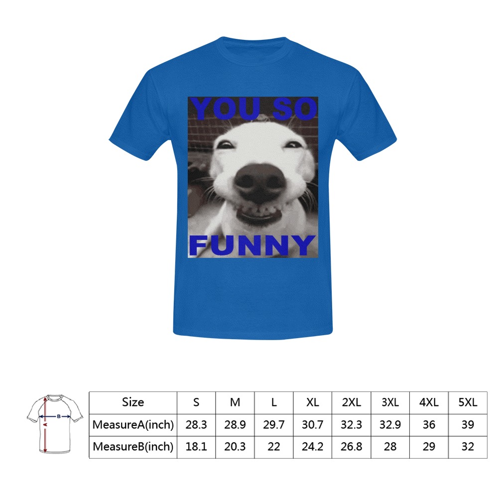 MEME ME MOFO Funny Dog Men's T-Shirt in USA Size (Front Printing Only)