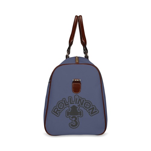 RollinOn3 Navy Travel Bag Waterproof Travel Bag/Small (Model 1639)