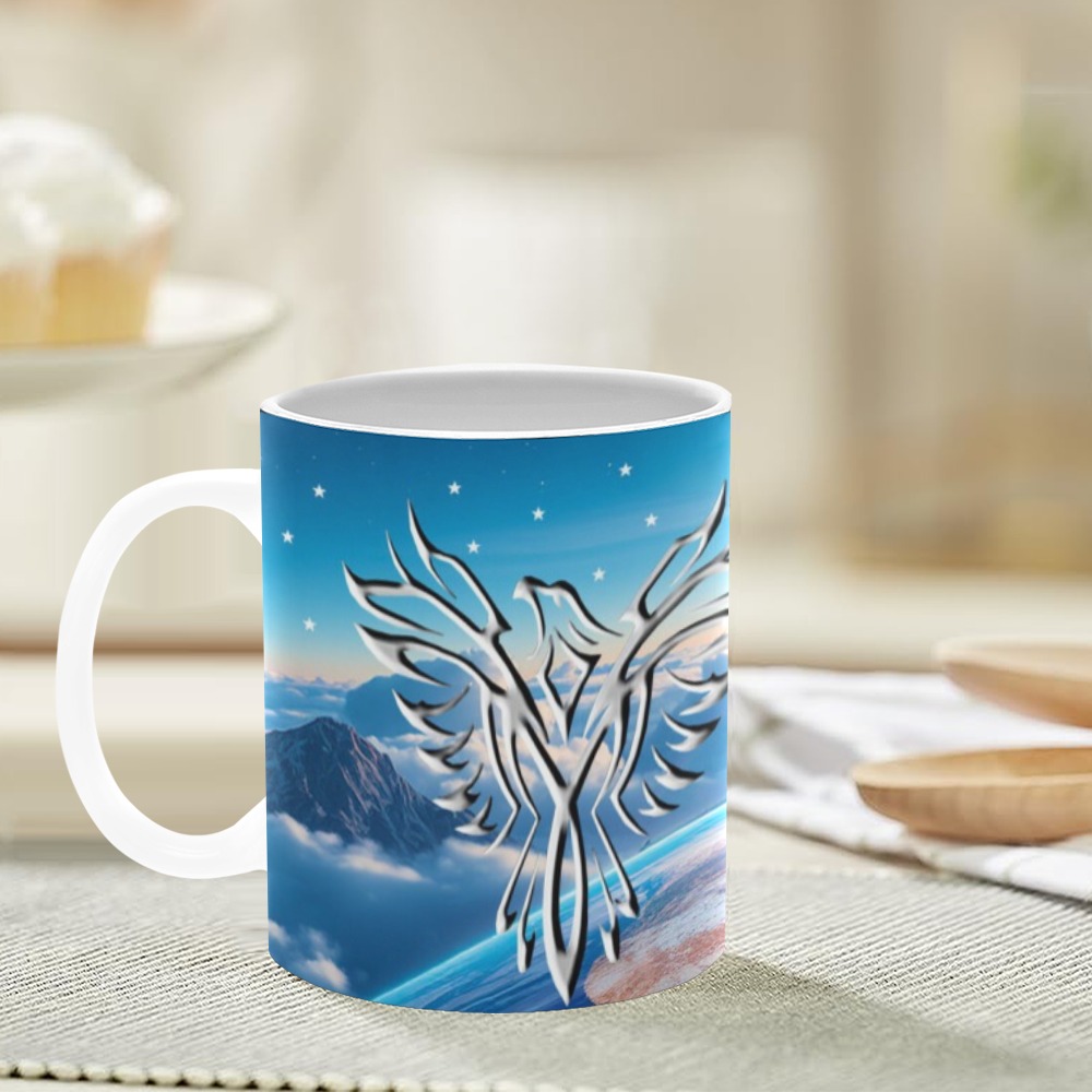 Silver Eagle Sunrise White Mug(11OZ)