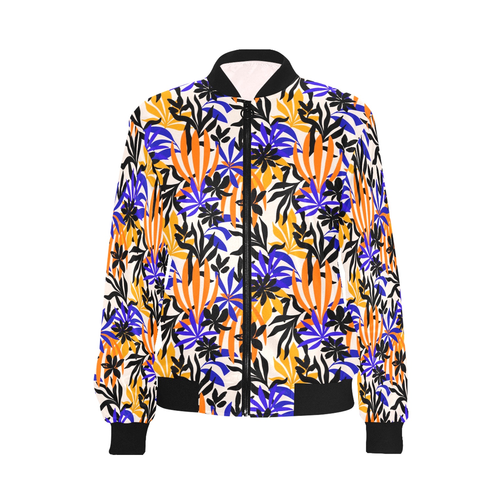 Tropical color ASF 01 All Over Print Bomber Jacket for Women (Model H36)