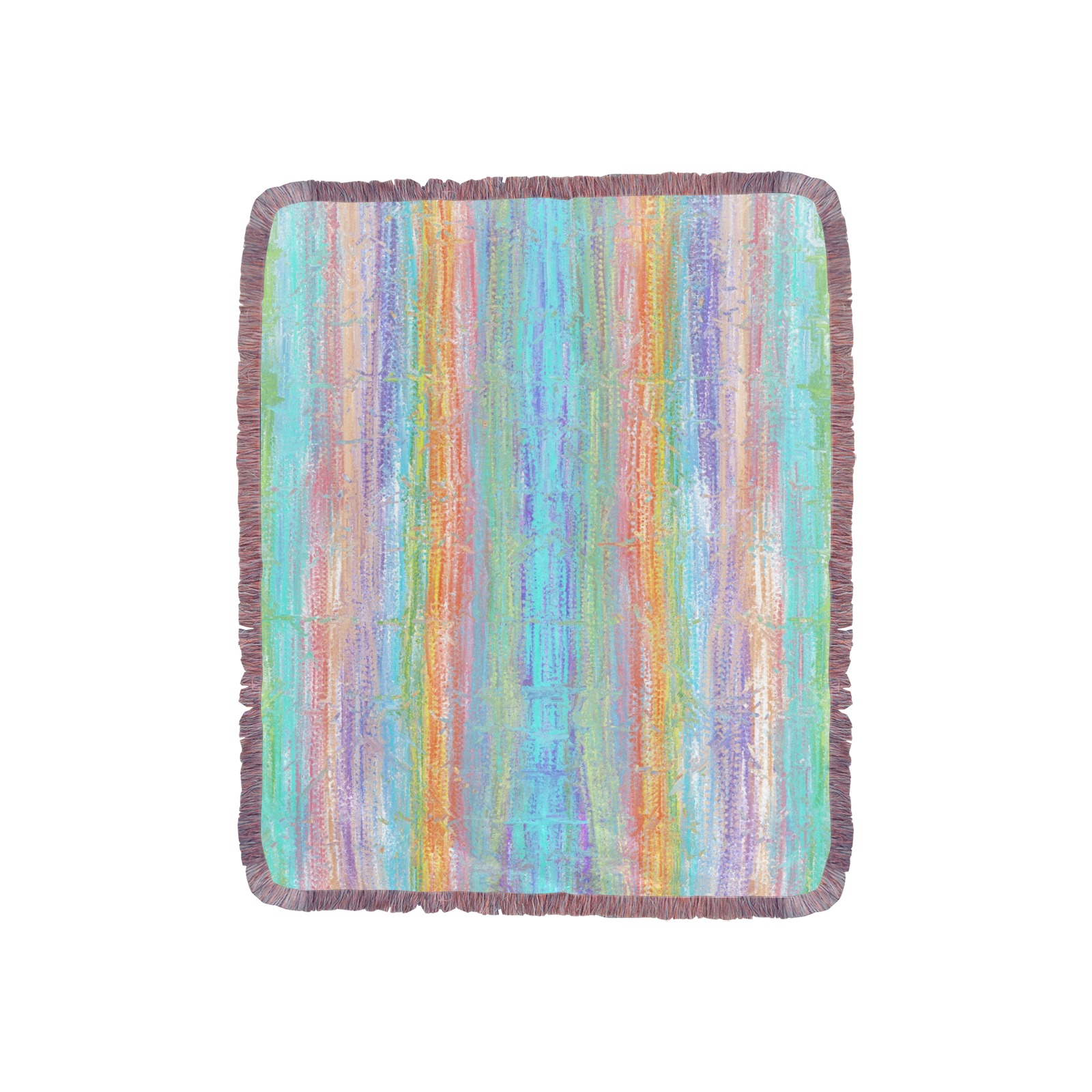 confetti 2 Ultra-Soft Fringe Blanket 40"x50" (Mixed Pink)