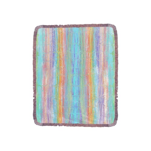 confetti 2 Ultra-Soft Fringe Blanket 40"x50" (Mixed Pink)