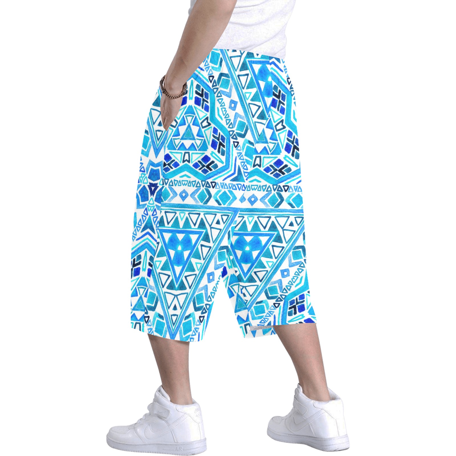 fashion style Men's All Over Print Baggy Shorts (Model L37)