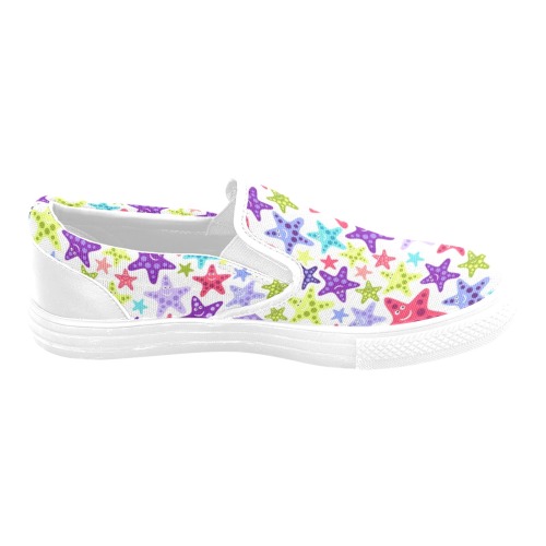 bb dfgdfh Women's Unusual Slip-on Canvas Shoes (Model 019)