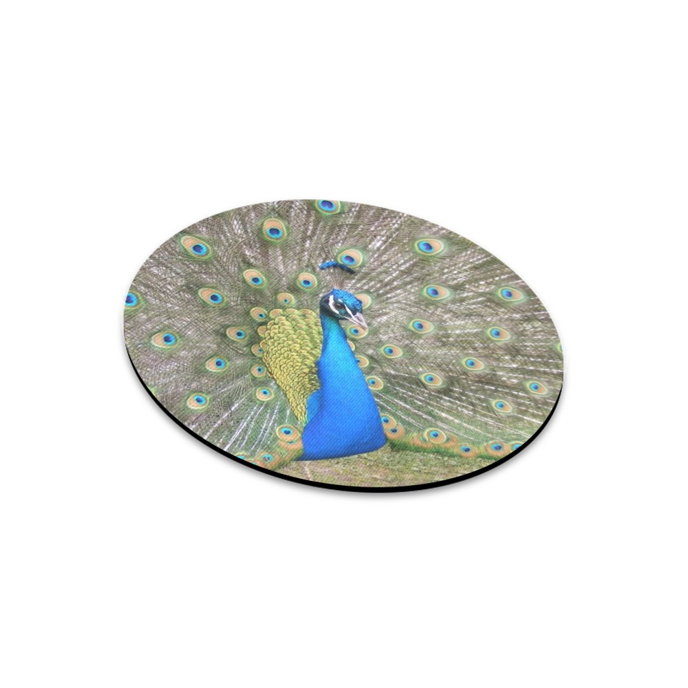 Peacock Round Mousepad