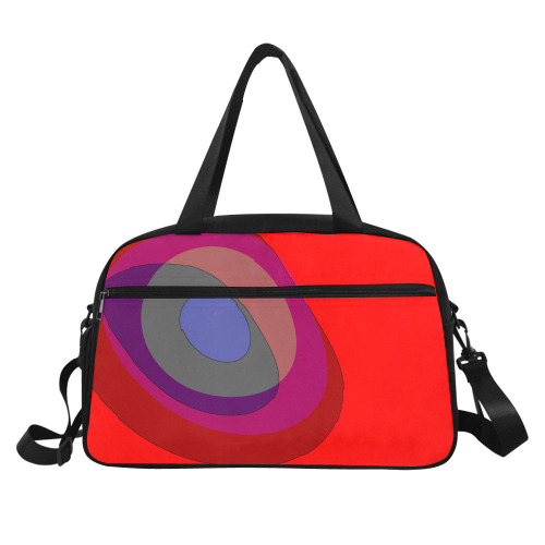 Red Abstract 714 Fitness Handbag (Model 1671)