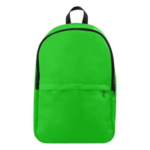 Merry Christmas Green Solid Color Fabric Backpack for Adult (Model 1659)