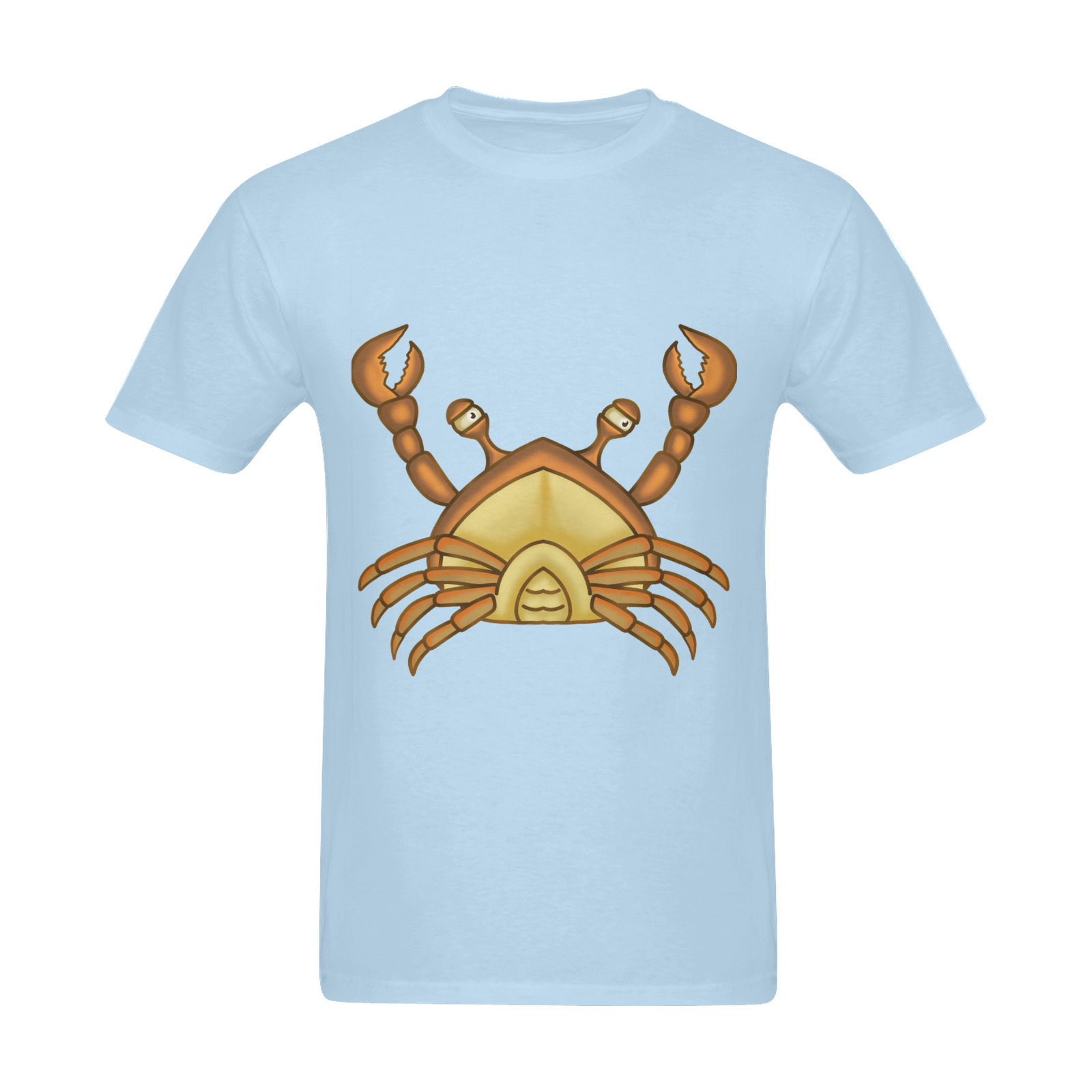 Ocean Claw Crab Cartoon Sunny Men's T- shirt (Model T06)