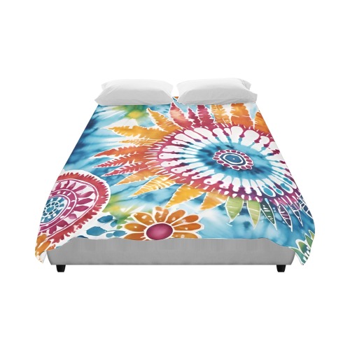 Hippy Tie Dye Duvet Cover 86"x70" ( All-over-print)